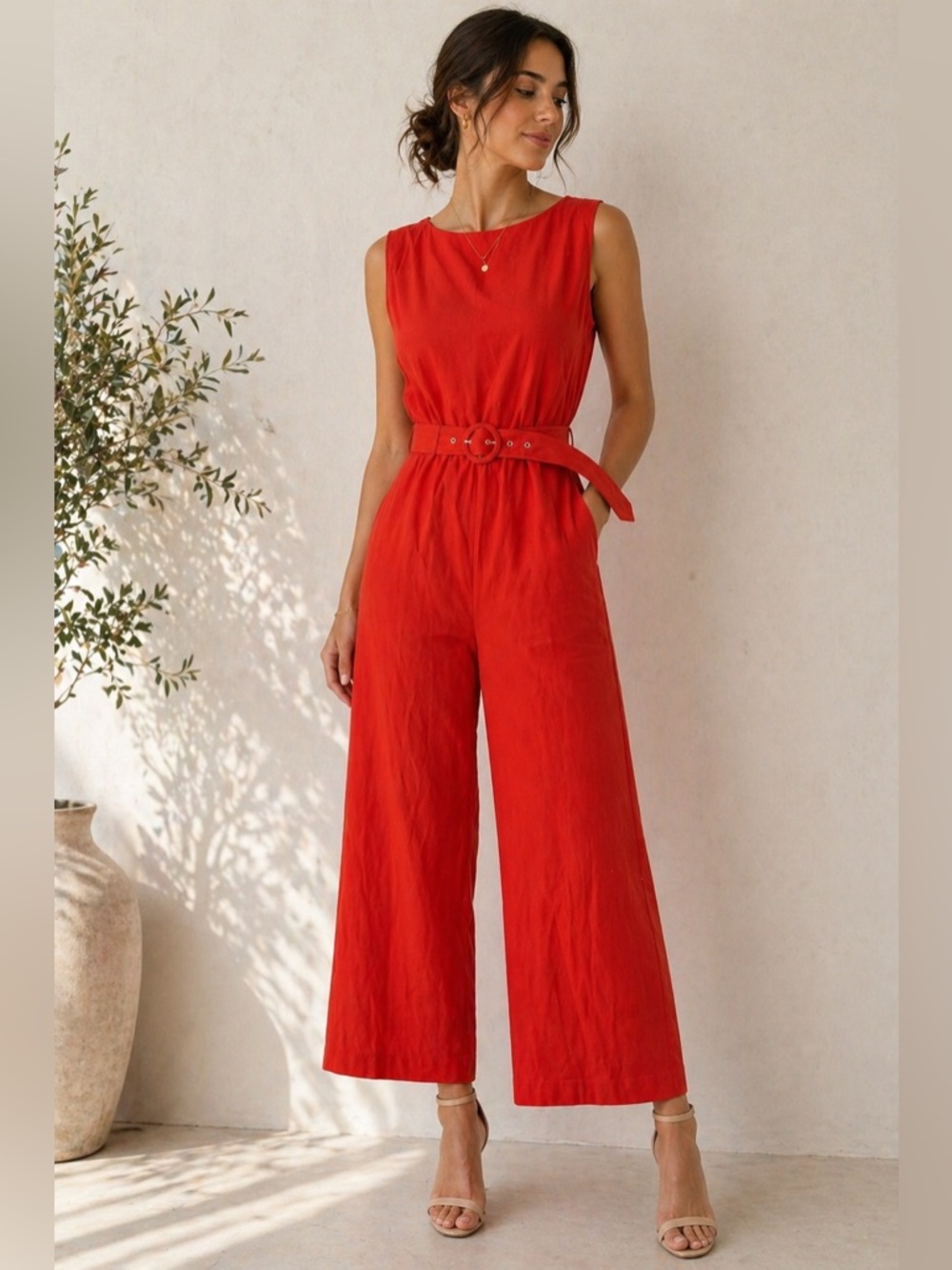 Elegant Orange Jumpsuit